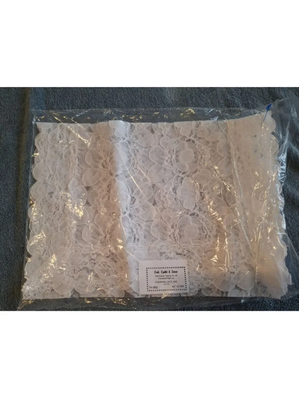 Vintage Colonial Lace Inc White Floral Lace Doily Placemat Set USA Cottagecore